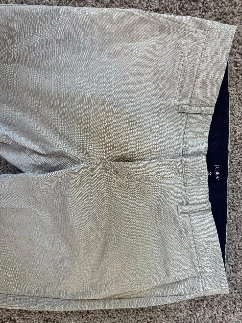 J.Crew 484 Slim Oxford Tech Pants Men’s 34x30 Gray Stretch Chino